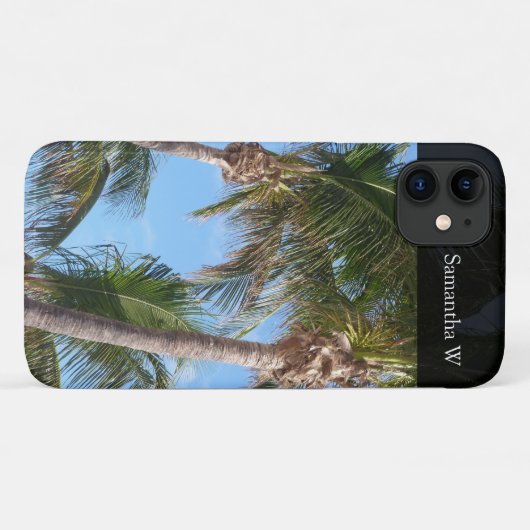 palmbomen tegen blauwe hemel Case-Mate iPhone case (Achterkant (horizontaal))