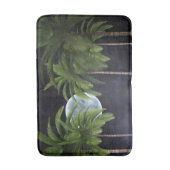 palmbomen tegen de maan badmat (Voorkant Verticaal)