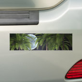 palmbomen tegen de maan bumpersticker (Op auto)