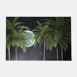 palmbomen tegen de maan deurmat