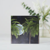 palmbomen tegen de maan kaart (Staand voorkant)
