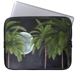 palmbomen tegen de maan laptop sleeve