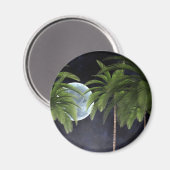 palmbomen tegen de maan magneet (Voorkant / Achterkant)
