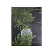 palmbomen tegen de maan notitieblok (Linkerzijde)