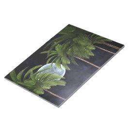 palmbomen tegen de maan notitieblok