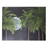 palmbomen tegen de maan notitieblok (Voorkant)