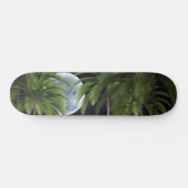 palmbomen tegen de maan persoonlijk skateboard (Horizontaal)