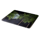 palmbomen tegen de maan snijplank (Hoek)