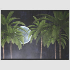 palmbomen tegen de maan tissuepapier