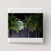 palmbomen tegen de maan vierkante button 5,1 cm (Voorkant)