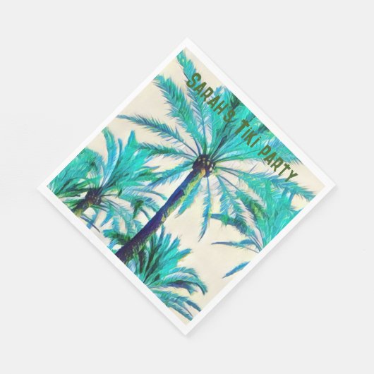 palmbomen tiki feest servetten (Hoek)