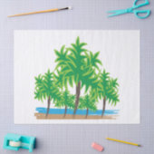 Palmbomen Tropisch Eiland Strand Tissuepapier (Craft)