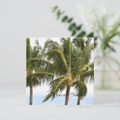 Palmbomen Tropische Kauai Verjaardag Kaart (Staand voorkant)