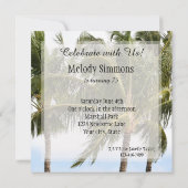 Palmbomen Tropische Kauai Verjaardag Kaart (Achterkant)