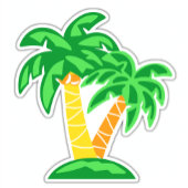Palmbomen Tropische Palmen Kleurstof Cut Sticker