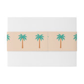 Palmbomen Uitnodigingen Wikkel (Achterkant Voorbeeld)