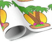 Palmbomen Verpakkingspapier Cadeaupapier (Rol Hoek)