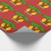Palmbomen Verpakkingspapier Cadeaupapier (Hoek)
