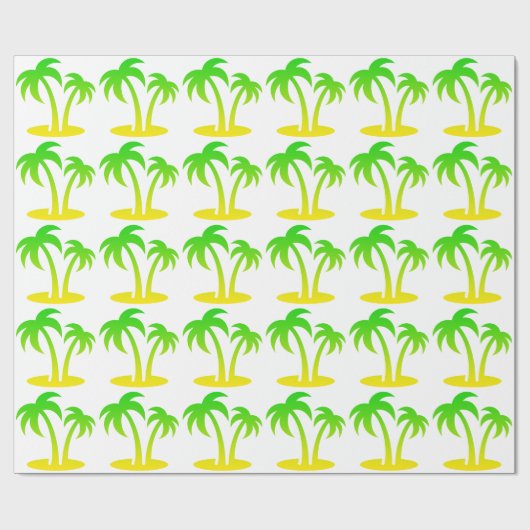 Palmbomen Verpakkingspapier Cadeaupapier (Vlak)