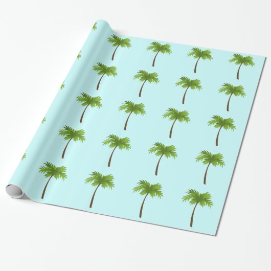 Palmbomen Verpakkingspapier Cadeaupapier (Uitgerold)