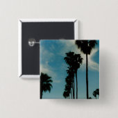 Palmbomen Vierkante Button 5,1 Cm (Voorkant /achterkant)