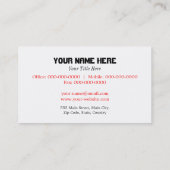 Palmbomen Visitekaartje (Achterkant)