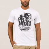 Palmbomen voor reisconsultant of reisagent t-shirt (Voorkant)