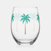 Palmbomen Wijnglas Zonder Voet (Rechts)