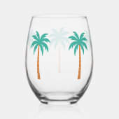 Palmbomen Wijnglas Zonder Voet (Links)