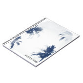 Palmbomen Wit Hitte Glamour Chique Modern Tropisch Notitieboek (Linkerzijde)