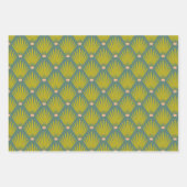 Palmbomen, woestijn berg zonsondergang, cactussen inpakpapier vel (Voorkant 3)