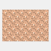 Palmbomen, woestijn berg zonsondergang, cactussen inpakpapier vel (Voorkant)