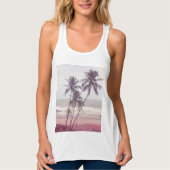 palmbomen, zomer tanktop (Voorkant)