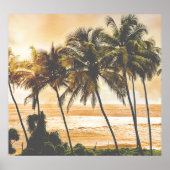 Palmbomen Zonsondergang: Goa  Poster (Voorkant)