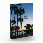 Palmbomen Zonsopgang Destin Florida fotoblok (Links)
