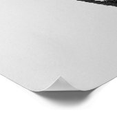 Palmbomen, zwart en wit, fotografisch afdrukken poster (Hoek)