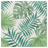 Palmbomenbladeren Tropisch Groen Patroon Stof (Close Up)