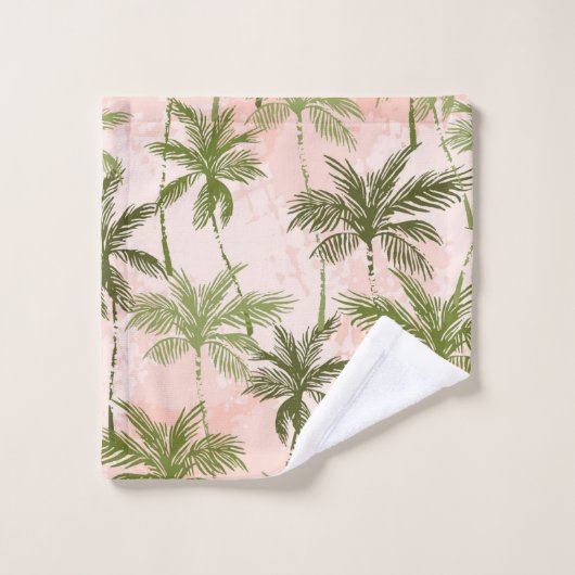 Palmbomenpatroon Bad Handdoek (Wasdoekje)