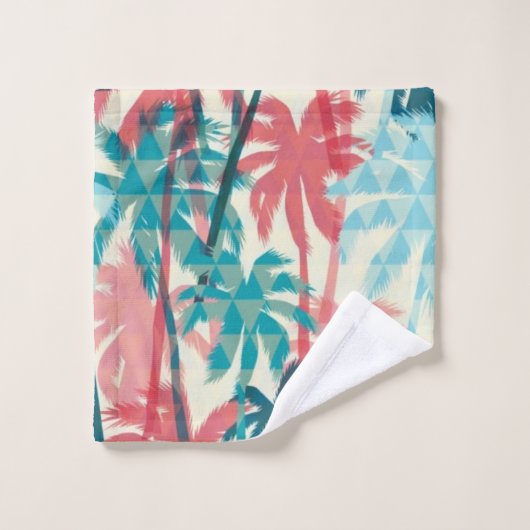 Palmbomenpatroon Bad Handdoek (Wasdoekje)