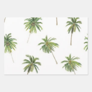 Palmbomenpatroon Inpakpapier Vel