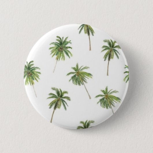 Palmbomenpatroon Ronde Button 5,7 Cm (Voorkant)