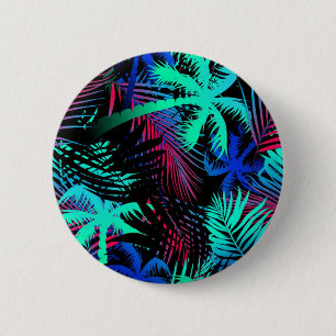Palmbomenpatroon Ronde Button 5,7 Cm