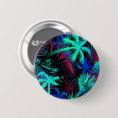 Palmbomenpatroon Ronde Button 5,7 Cm (Voorkant /achterkant)