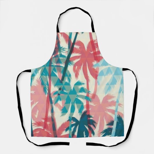 Palmbomenpatroon Schort (Voorkant)