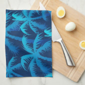 Palmbomenpatroon Theedoek (Quarter Fold)