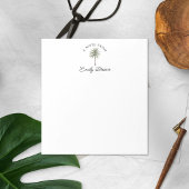 Palmboom A Opmerking van het eigenlijke Notitieblo Notitieblok