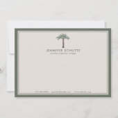 Palmboom - Aangepaste vertakkingstoets Notitiekaartje (Voorkant)