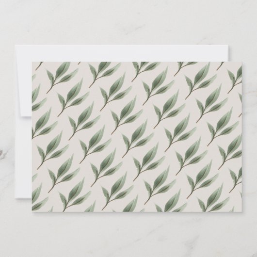 Palmboom - Aangepaste vertakkingstoets Notitiekaartje (Achterkant)