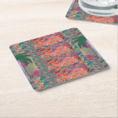 Palmboom Abstract Kartonnen Onderzetters (Schuin)