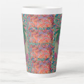 Palmboom Abstracte latte Mok (Voorkant)